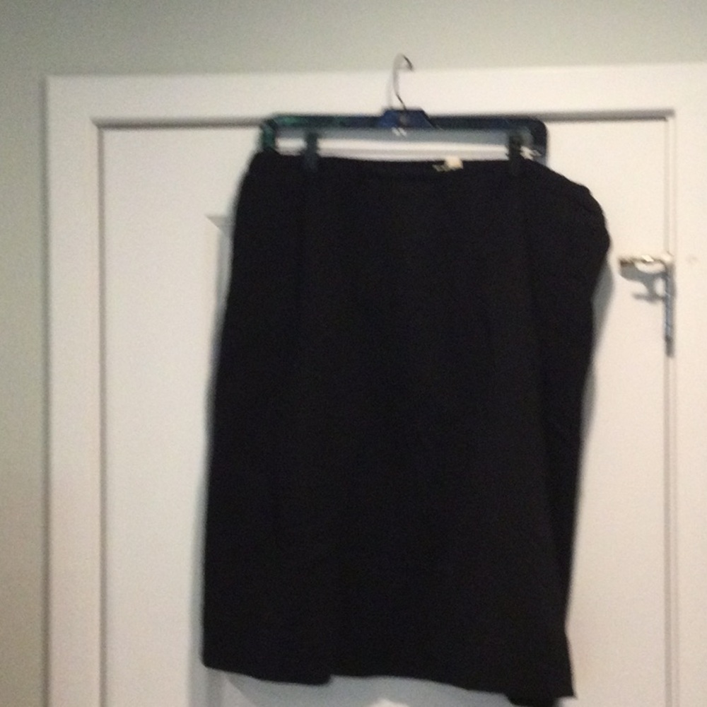 Eileen Fisher Black A-Line Skirt, EUC